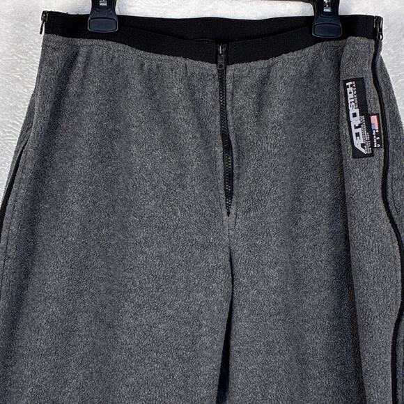 VTG Aerostich Fleece Motorcycle Liner Pants Men XXL (40x31) Gray Moto Sweatpants - Picture 1 of 9